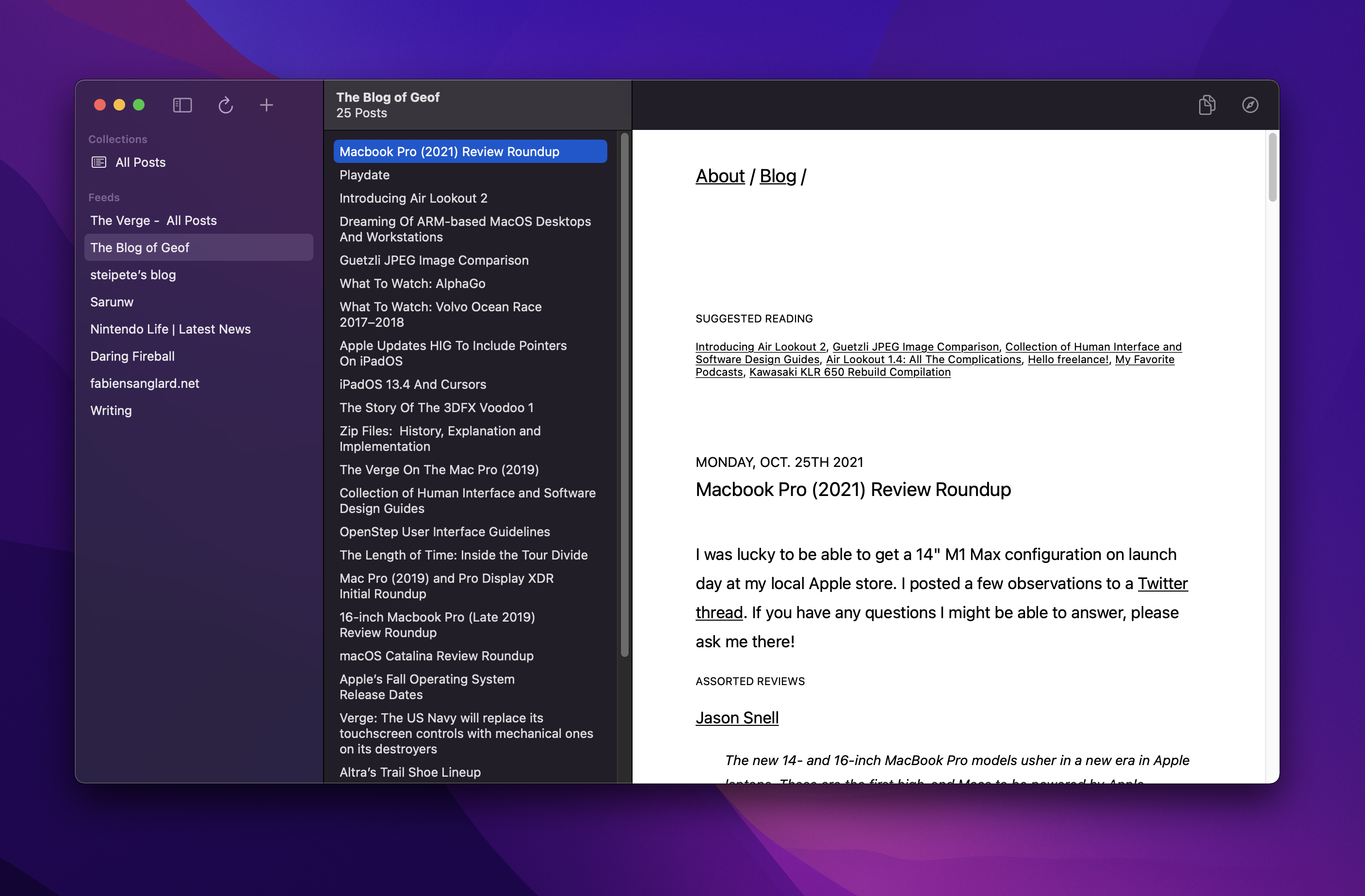 Super Simple RSS on macOS